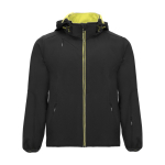 Unisex softshell jas van polyester en elastaan 300 g/m2 Roly kleur zwart