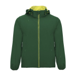 Unisex softshell jas van polyester en elastaan 300 g/m2 Roly kleur groene fles