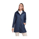 Waterdichte regenjas van polyester voor dames 210 g/m2 Roly kleur marineblauw luxe weergave