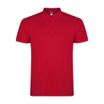 Poloshirt van katoen piqué voor heren met korte mouwen 200 g/m2 Roly kleur rood