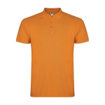 Poloshirt van katoen piqué voor heren met korte mouwen 200 g/m2 Roly kleur oranje