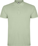 Poloshirt van katoen piqué voor heren met korte mouwen 200 g/m2 Roly kleur mist groen