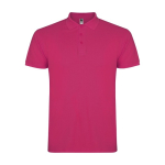 Poloshirt van katoen piqué voor heren met korte mouwen 200 g/m2 Roly kleur fuchsia