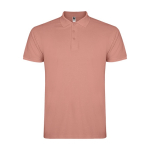 Poloshirt van katoen piqué voor heren met korte mouwen 200 g/m2 Roly kleur zalm