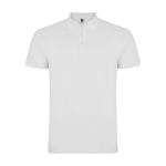 Poloshirt van 100% katoen piqué voor kinderen 200 g/m2 Roly kleur wit