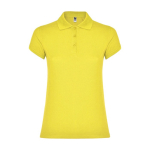 Poloshirt van 100% katoen piqué voor dames 200 g/m2 Roly kleur geel