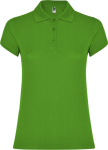 Poloshirt van 100% katoen piqué voor dames 200 g/m2 Roly kleur gras groen