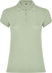 Poloshirt van 100% katoen piqué voor dames 200 g/m2 Roly kleur mist groen