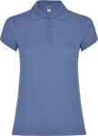 Poloshirt van 100% katoen piqué voor dames 200 g/m2 Roly kleur riviera blauw