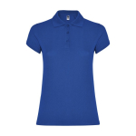 Poloshirt van 100% katoen piqué voor dames 200 g/m2 Roly kleur koningsblauw