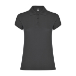 Poloshirt van 100% katoen piqué voor dames 200 g/m2 Roly kleur grafiet