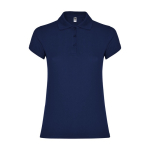 Poloshirt van 100% katoen piqué voor dames 200 g/m2 Roly kleur marineblauw