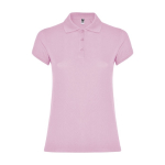 Poloshirt van 100% katoen piqué voor dames 200 g/m2 Roly kleur lichtroze