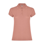 Poloshirt van 100% katoen piqué voor dames 200 g/m2 Roly kleur zalm