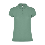 Poloshirt van 100% katoen piqué voor dames 200 g/m2 Roly kleur olijfgroen