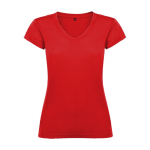 T-shirt van 100% katoen voor dames 155 g/m2 Roly kleur rood