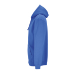 Katoenen en polyester hoodie SOL'S Carter 280 g/m2 kleur koningsblauw zij aanzicht