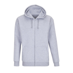 Katoenen en polyester hoodie SOL'S Carter 280 g/m2 kleur lichtgrijs