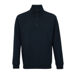 Katoenen en polyester sweatshirt met 1/4 rits SOL'S Conrad 280 g/m2 kleur zwart