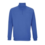 Katoenen en polyester sweatshirt met 1/4 rits SOL'S Conrad 280 g/m2 kleur koningsblauw derde weergave