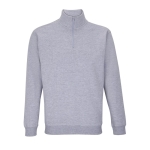 Katoenen en polyester sweatshirt met 1/4 rits SOL'S Conrad 280 g/m2 kleur lichtgrijs