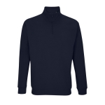 Katoenen en polyester sweatshirt met 1/4 rits SOL'S Conrad 280 g/m2 kleur marineblauw