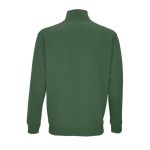 Katoenen en polyester sweatshirt met 1/4 rits SOL'S Conrad 280 g/m2 kleur donkergroen achter aanzicht