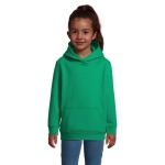 Kinder sweatshirt van katoen en polyester SOL'S Condor 280 g/m2 kleur groen foto bekijken achtste weergave