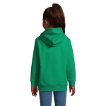 Kinder sweatshirt van katoen en polyester SOL'S Condor 280 g/m2 kleur groen tweede foto weergave