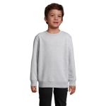 Kinder sweatshirt van gerecycled katoen SOL'S Columbia 280 g/m2 kleur lichtgrijs foto weergave