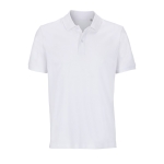 Unisex polo,100% biologisch katoen met 2 knopen SOL'S Pegase 210 g/m2 kleur wit negende weergave