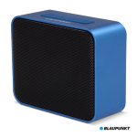 Compacte draagbare speaker met metalen kleuren design kleur blauw