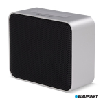 Compacte draagbare speaker met metalen kleuren design kleur grijs