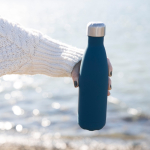 Dubbelwandige roestvrijstalen fles met capaciteit van 500ml kleur donkerblauw tweede weergave