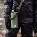 Kleine koeltas voor het vervoeren van flessen of blikjes kleur groen derde weergave