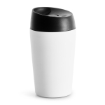 Take away beker met open-en-sluit knopfunctie 240ml kleur wit