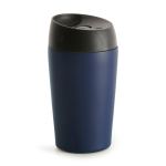 Take away beker met open-en-sluit knopfunctie 240ml kleur donkerblauw