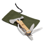 Luxe multitool set van het merk Orrefors Hunting kleur hout derde weergave