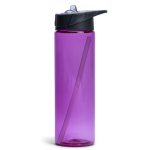 BPA-vrije plastic fles met rietje 700ml kleur roze