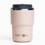 Dubbelwandige take away beker met Asobu-technologie 355ml kleur rose paztel