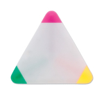 Fluorescerende marker met groene, fuchsia en gele kleur Triangle Green kleur wit