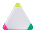 Fluorescerende marker met groene, fuchsia en gele kleur Triangle Green kleur wit tweede weergave