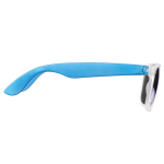 Neon zonnebril met ijseffect frames UV400-bescherming kleur doorzichtig blauw tweede weergave