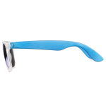 Neon zonnebril met ijseffect frames UV400-bescherming kleur doorzichtig blauw derde weergave