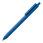 Plastic pen 100% gerecycled met blauwe inkt kleur blauw