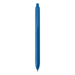 Plastic pen 100% gerecycled met blauwe inkt kleur blauw tweede weergave