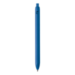 Plastic pen 100% gerecycled met blauwe inkt kleur blauw vierde weergave