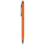 Aluminium pen in kleuren met soft-touch afwerking kleur oranje derde weergave