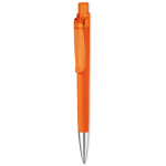 Driehoekige pen met soft-touch afwerking kleur oranje