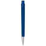 Driehoekige pen met soft-touch afwerking kleur donkerblauw tweede weergave